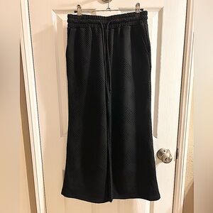 Boutique Brand Comfy Black Wide Leg Sweatpants